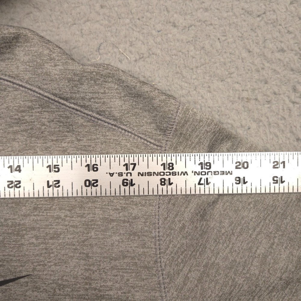 Nike Baseball Dri FIT Hoodie Men L Gray Fleece Pullover BQ8456 063 - Picture 6 of 12